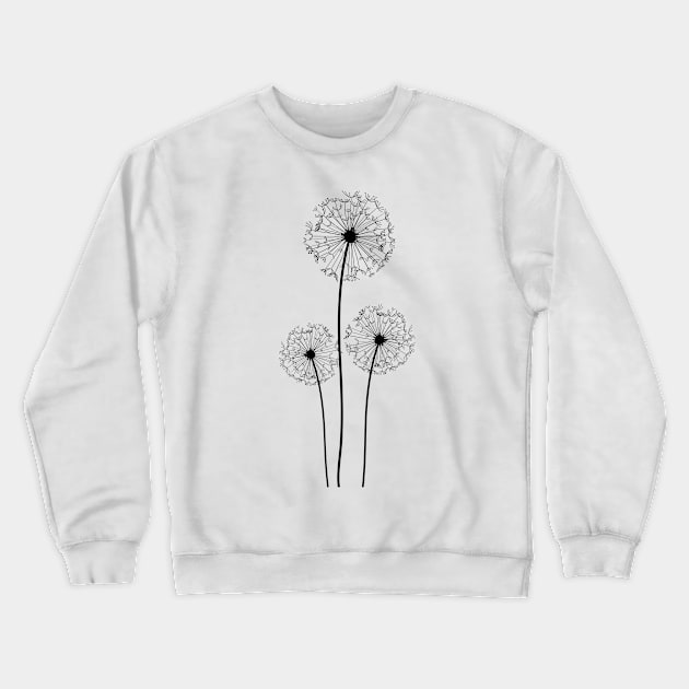 Dandelions Crewneck Sweatshirt by hedehede